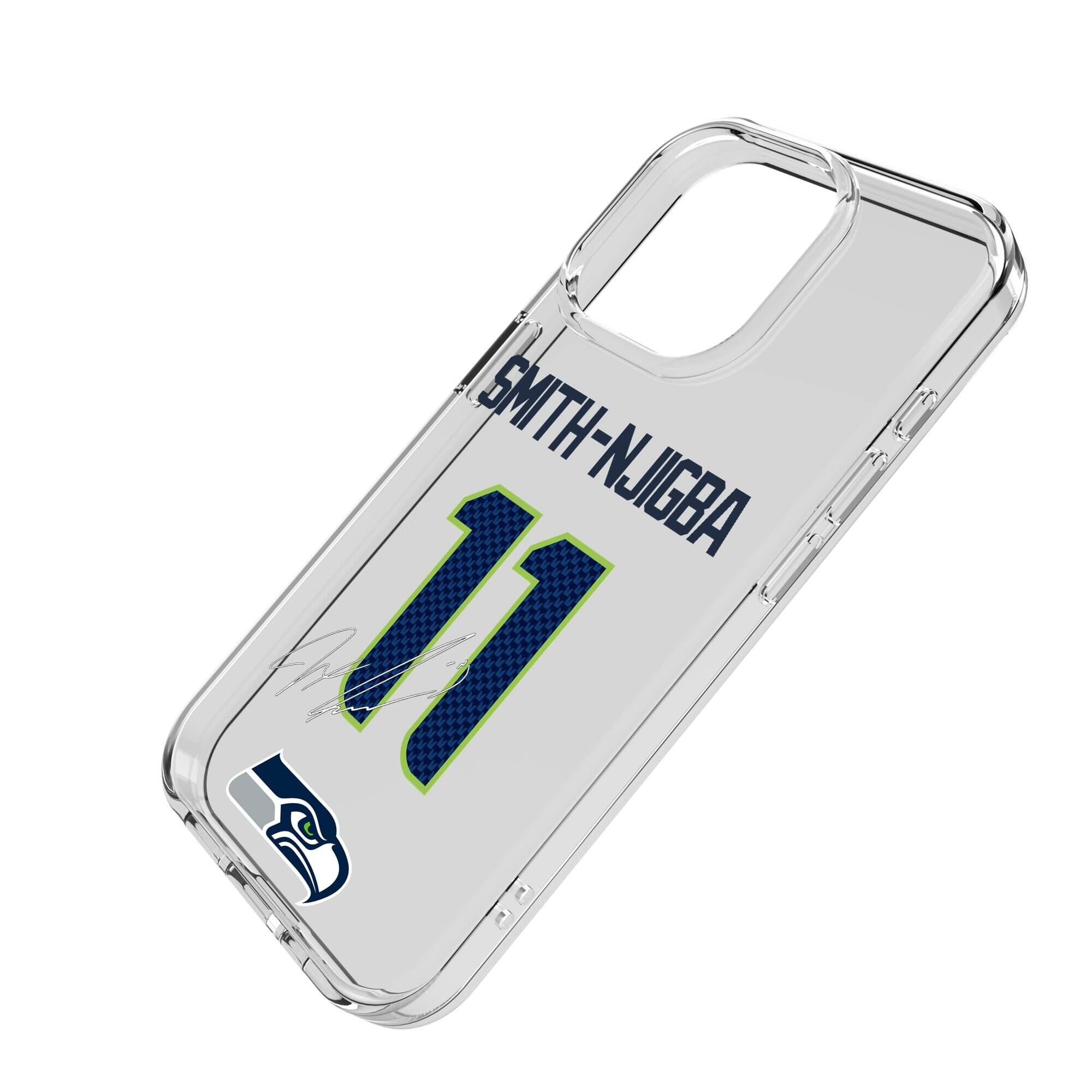 Alt View 1. Keyscaper - Jaxon Smith-Njigba Seattle Seahawks iPhone Clear Case - 16e - Multicolor.