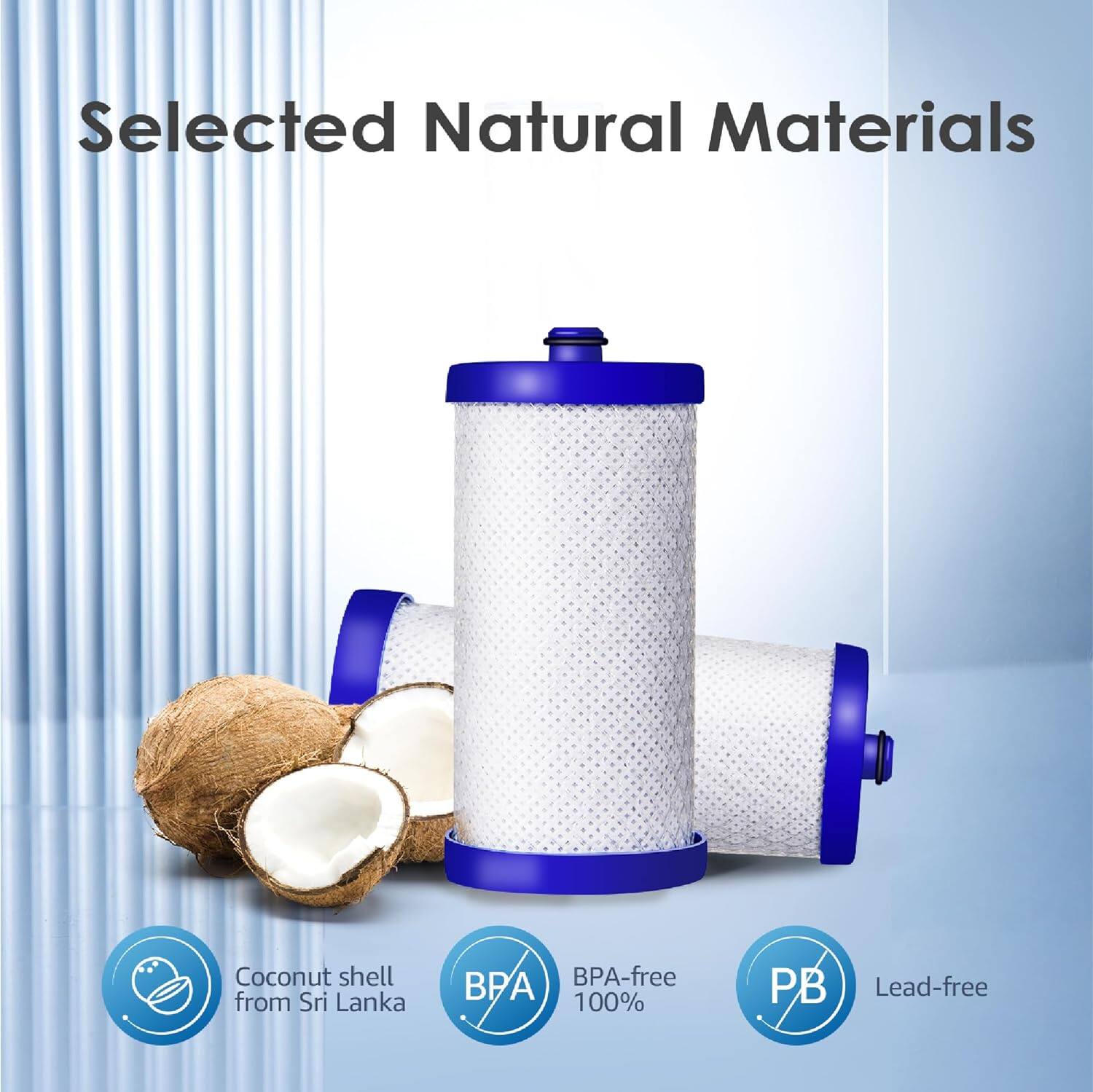 Selected Natural Materials

- Coconut shell from Sri Lanka
- BPA-free 100%
- PB Lead-free