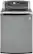 Front. LG - 5.0 Cu. Ft. 14-Cycle High-Efficiency Steam Top-Loading Washer - Graphite Steel.
