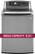 Alt View 11. LG - 5.0 Cu. Ft. 14-Cycle High-Efficiency Steam Top-Loading Washer - Graphite Steel.