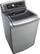 Alt View 12. LG - 5.0 Cu. Ft. 14-Cycle High-Efficiency Steam Top-Loading Washer - Graphite Steel.