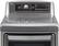 Alt View 3. LG - 7.3 Cu. Ft. 14-Cycle Ultralarge-Capacity Steam Gas Dryer - Graphite steel.