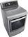 Angle. LG - 7.3 Cu. Ft. 14-Cycle Steam Electric Dryer - Graphite steel.