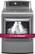 Alt View 1. LG - 7.3 Cu. Ft. 14-Cycle Steam Electric Dryer - Graphite steel.