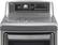 Alt View 3. LG - 7.3 Cu. Ft. 14-Cycle Steam Electric Dryer - Graphite steel.