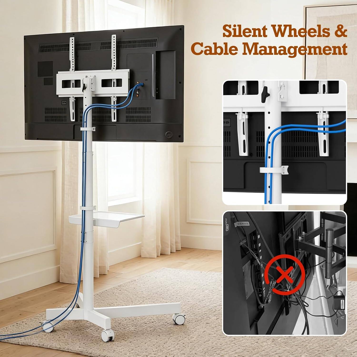 Silent Wheels & Cable Management