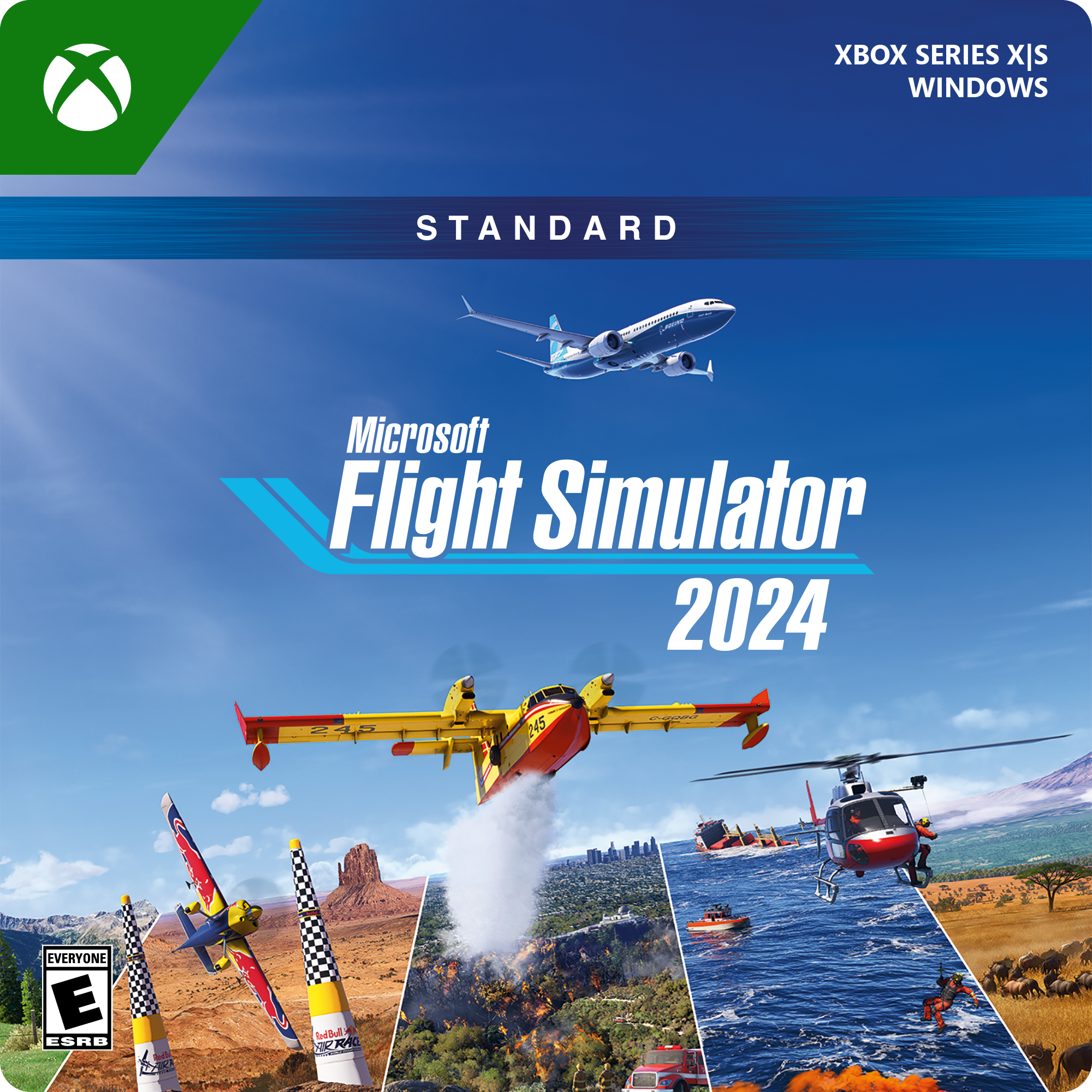 Flight Simulator 2024 - SteelBook (Code in Box) Premium Deluxe Edition - Xbox Series X, Xbox Series S, Windows