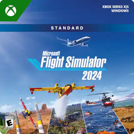XBOX SERIES X|S WINDOWS STANDARD
Microsoft Flight Simulator 2024
EVERYONE E ESRB E
dul N AHC - E (Everyone)