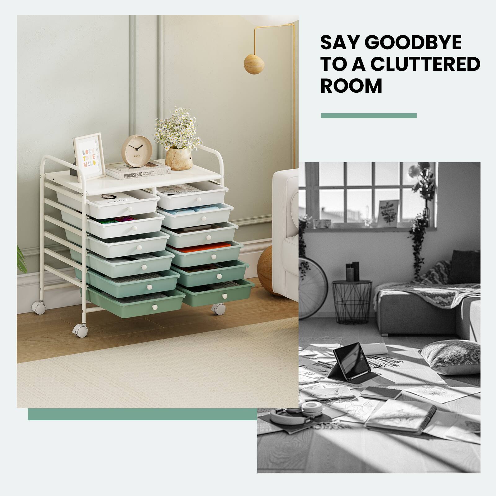 SAY GOODBYE TO A CLUTTERED ROOM