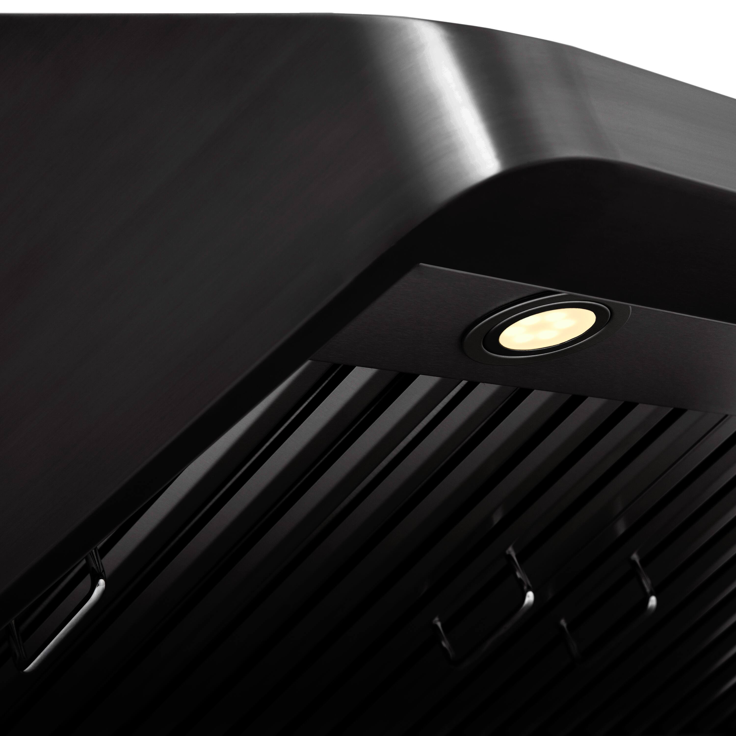 Alt View 12. ZLINE - ZLINE 30 in. 600 CFM Ducted Under Cabinet Range Hood in Black Stainless Steel (BS623-30) - Black stainless steel.