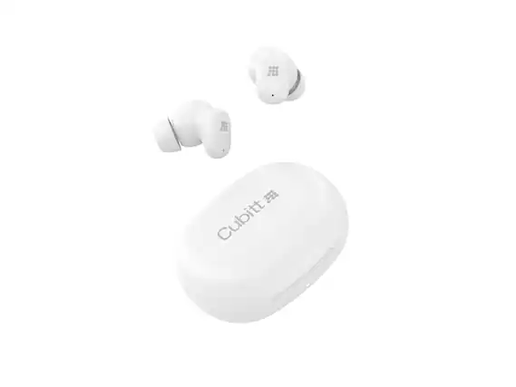 Front. Cubitt - Power Earbuds - White.