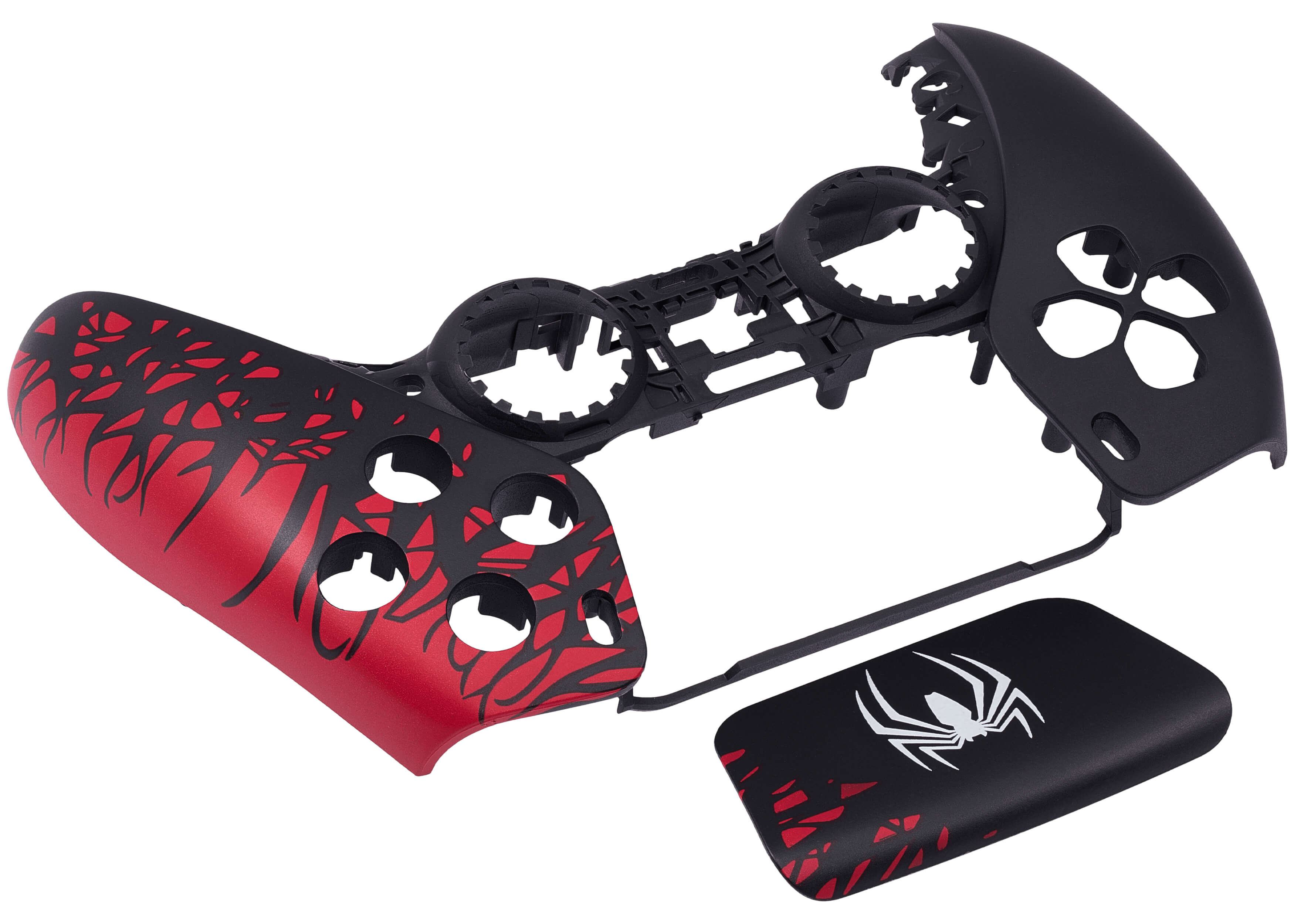 Alt View 1. MobileSentrix - Spider-Man - PlayStation 5 PS5 Compatible Controller Top Faceplate.