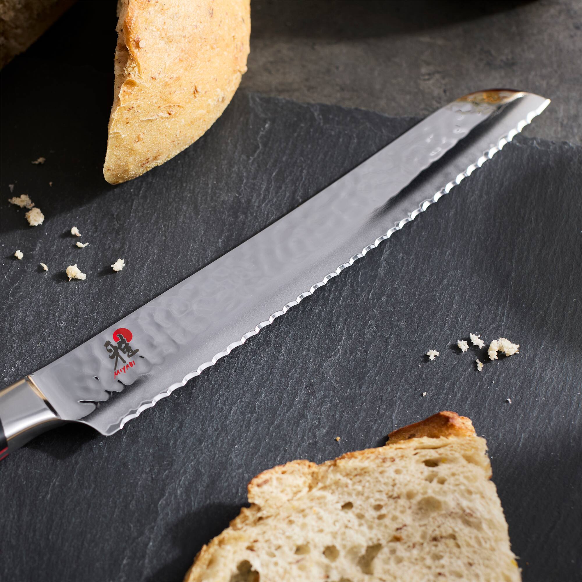 Alt View 2. Miyabi - Miyabi Hisho 9-inch Bread Knife - Black.