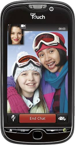 Front Standard. HTC - myTouch 4G Mobile Phone - Black (T-Mobile).