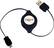 Front Standard. ZipKord - 3.3' Retractable USB-to-Micro-5-Pin Sync and Charge Cable.