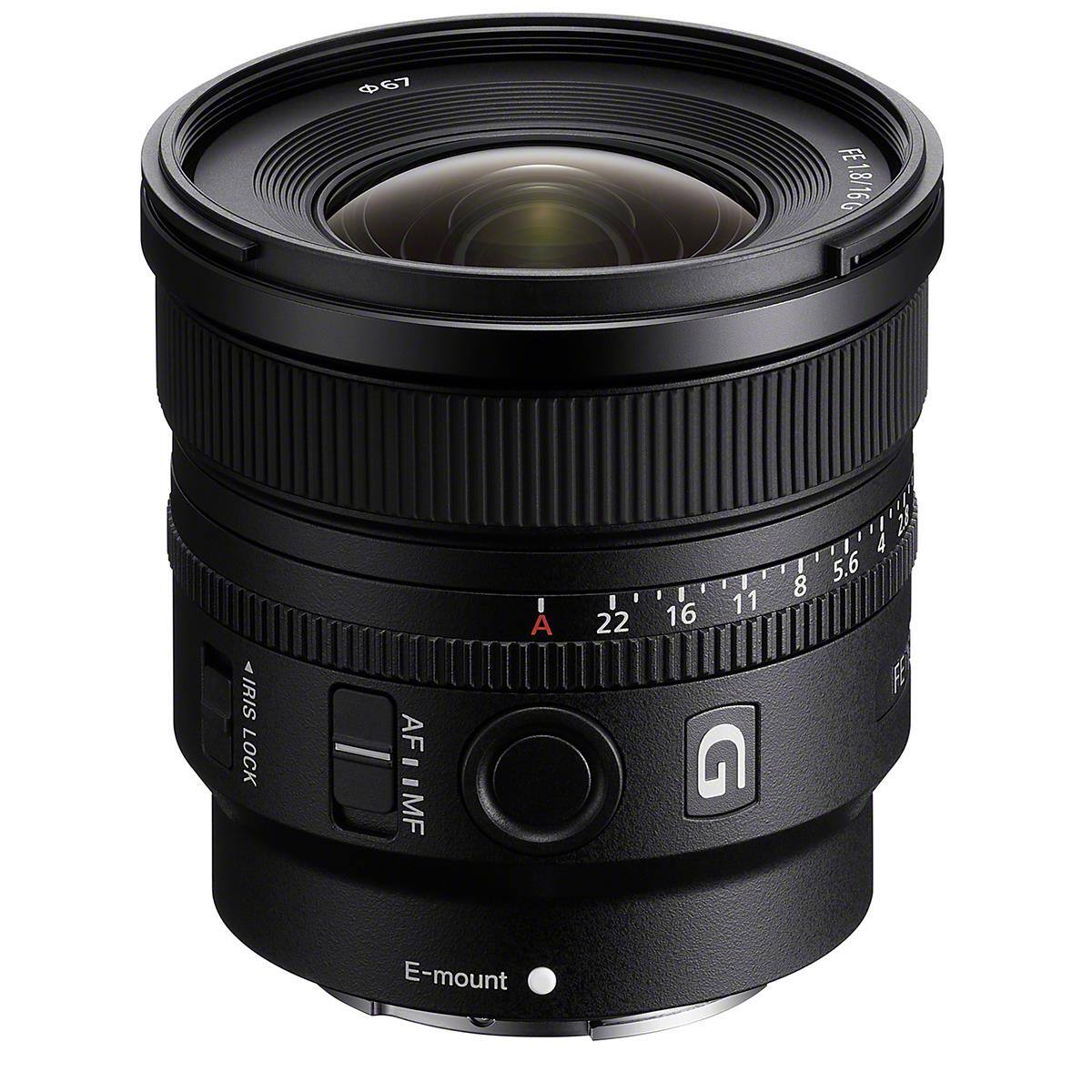 67  
FE 1.8/16G  
IRIS LOCK  
= AF MF  
I A  
I 22  
16  
11  
A 8 5.6  
E-mount