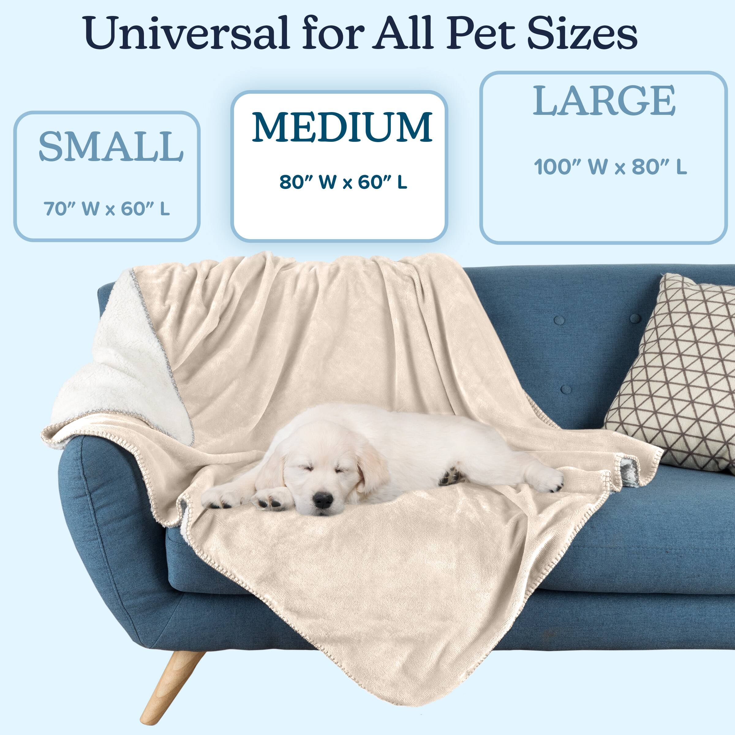 Universal for All Pet Sizes

SMALL  
70" W x 60" L

MEDIUM  
80" W x 60" L

LARGE  
100" W x 80" L