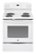 Front Zoom. GE - 30" Self-Cleaning Freestanding Electric Range - White on White.