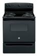 GE - 5.0 Cu. Ft. Freestanding Electric Range - Black - Larger Front