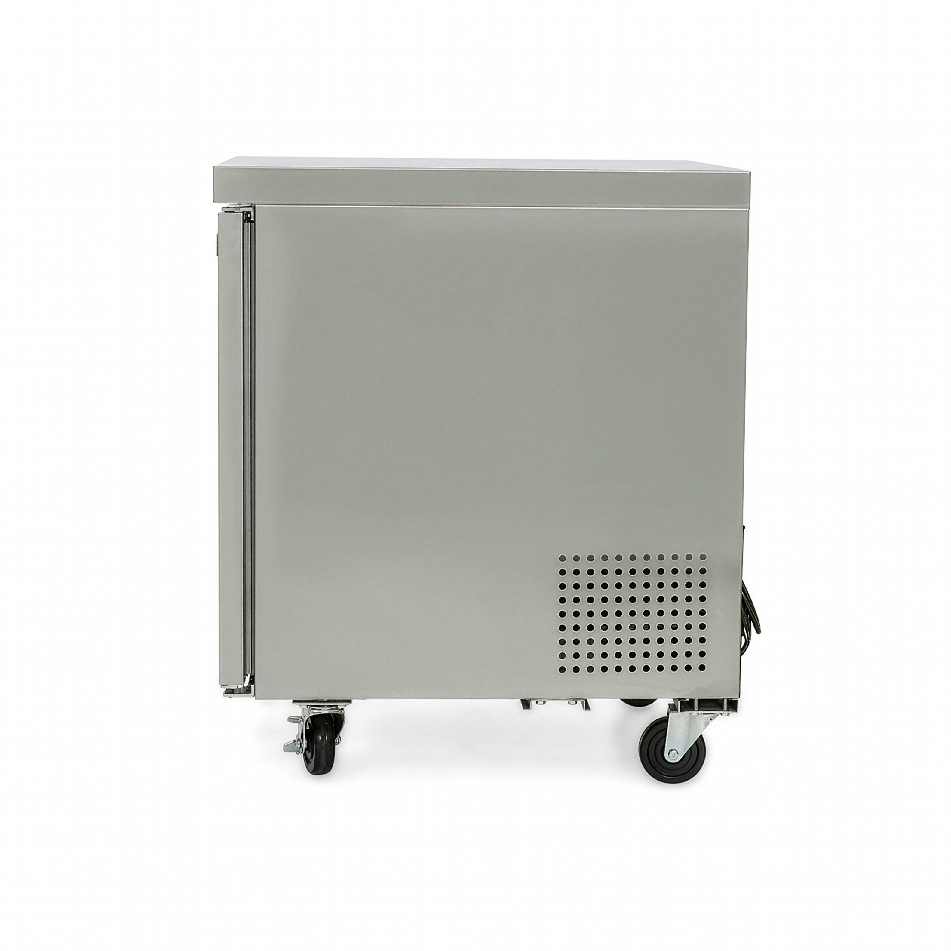 Alt View 4. Magic Chef - E-Series 27 in. 6 cu. ft. Single Door Under Counter Refrigerator in Stainless Steel - Stainless Steel.