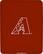 Front Standard. Tribeca - Arizona Diamondbacks Shield for Apple® iPad™ - Crimson.