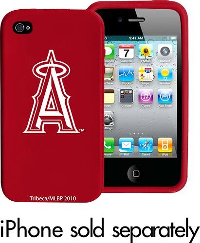 Front Standard. Tribeca - Los Angeles Angels Case for Apple® iPhone® 4 - Red.