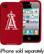Front Standard. Tribeca - Los Angeles Angels Case for Apple® iPhone® 4 - Red.