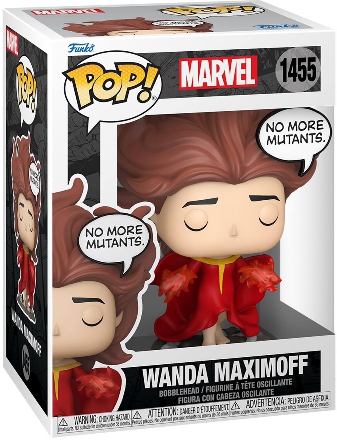 MRAI TOPPy PNSN Tonky ARE Funko 4 MARVEL 1455 MM POP! NO MORE MUTANTS. IC VEO NO MORE MUTANTS. MAADA ACTMORTE MAXIMOFF WANDA FIGURINE TTE OSCILANTE BOBBLEHEAD / OSCILANTE FIGURA CON CABEZA PELIGRO DE ASFIXIA D'TOUFFEMENT. ADVERTENCIA: para nios menores de 36 meses. DANGER pequeas. No es adecuado HAZARD. ATTENTION: aux enfants de moins de 36 mois, Partes WARNING: CHOKING Petites pieces Ne convient pas for children under 36 months. Small parts. Not suitable