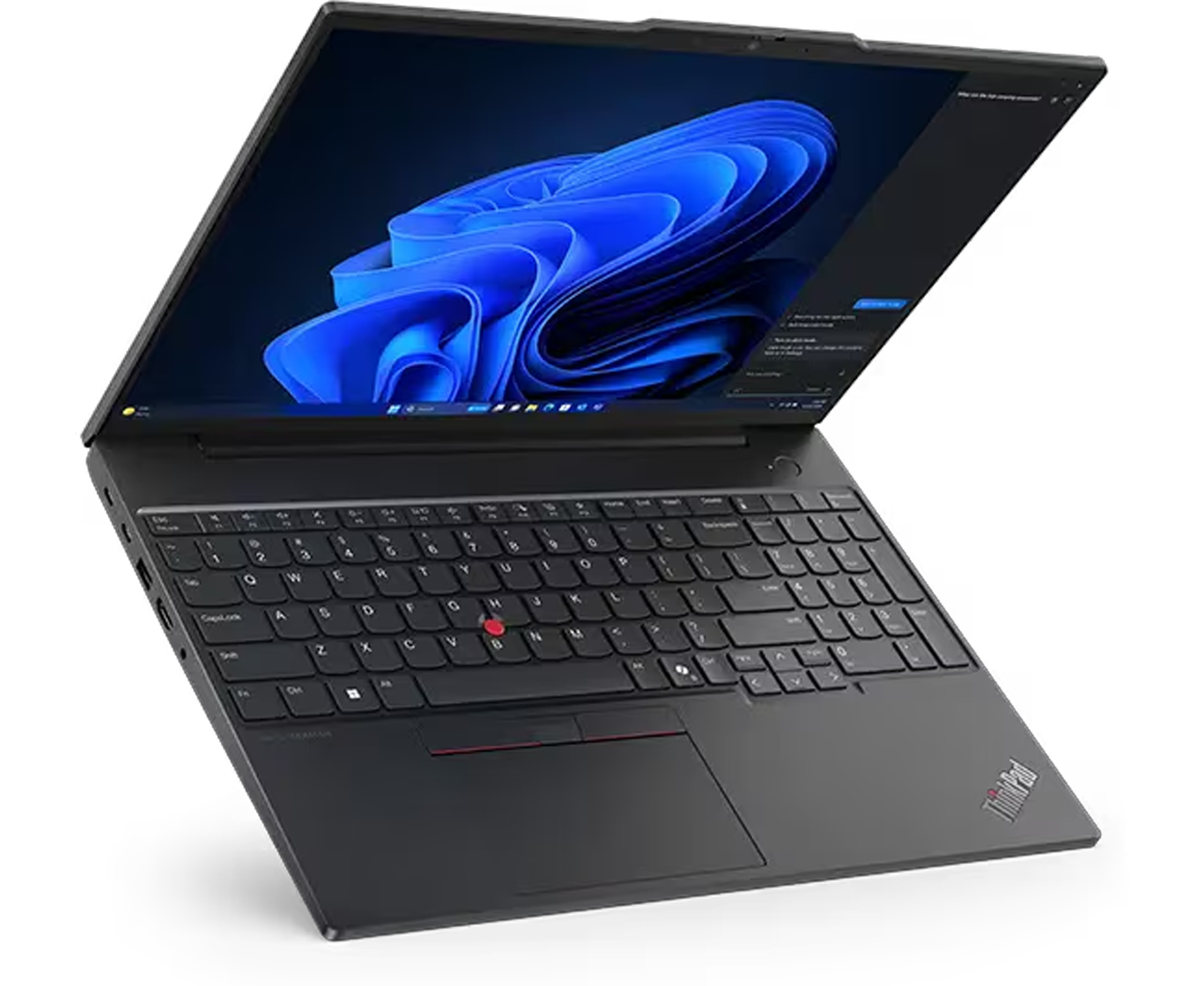 Alt View 9. Lenovo - Lenovo ThinkPad E16 Laptop 16.0 WUXGA (AMD Ryzen 7 7735U, 32GB DDR5, 2TB PCIe SSD, AMD Radeon, Win 11 Pro) - Graphite Black.