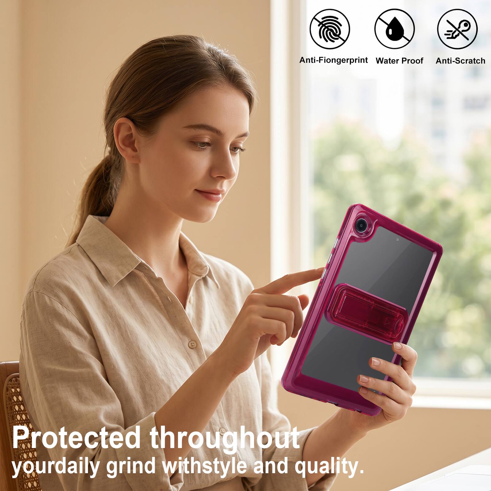 Anti-Fingerprint Water Proof Anti-Scratch Protected throughout your daily grind with style and quality.