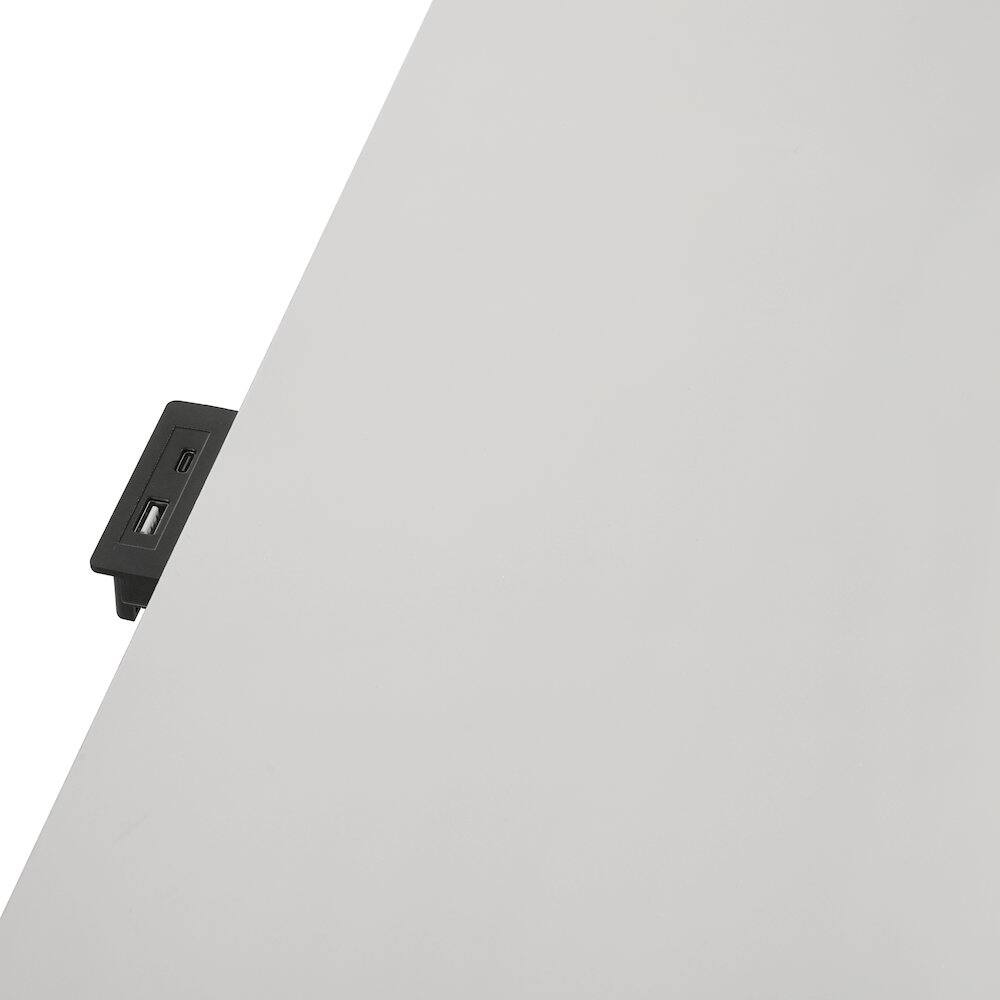 Alt View 2. New Classic Furniture - Stardust Wood 2-Drawer Nightstand - White.
