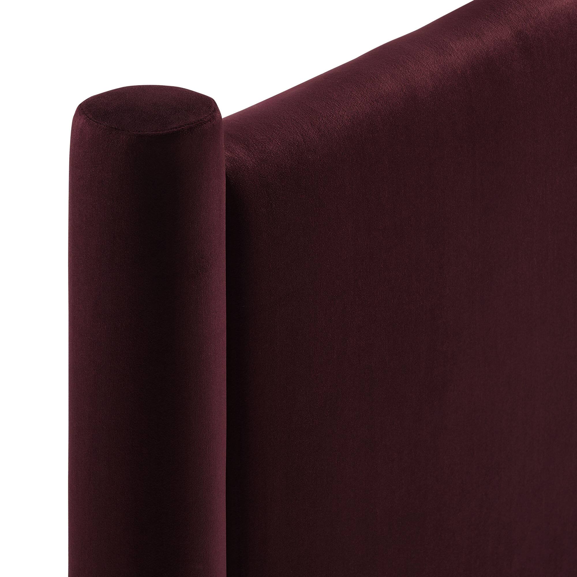 Alt View 1. Modway - Rael Performance Velvet Full Headboard by Modway - Purple.