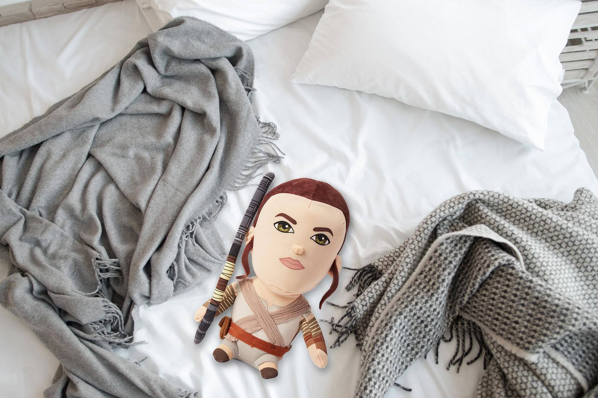 Alt View 3. Star Wars - Star Wars Rey 9" Talking Plush - Beige.