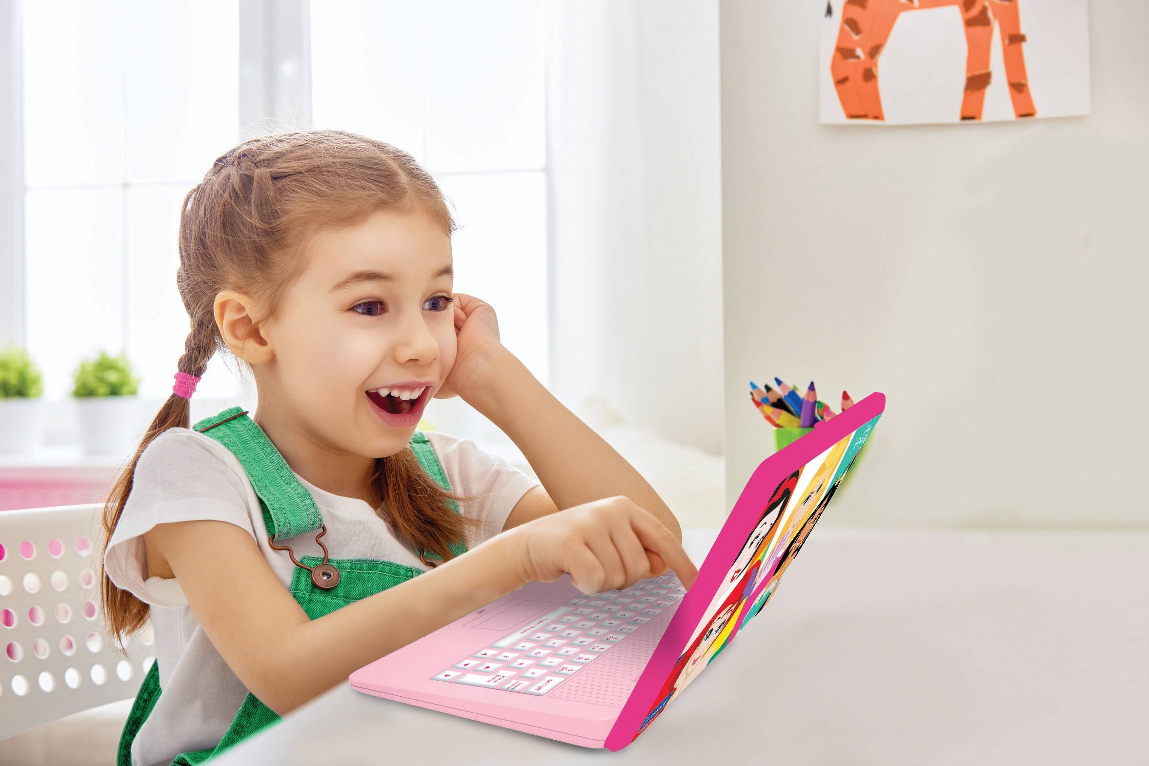 Alt View 6. Lexibook - Disney Princess Bilingual Talking Educational Laptop – 124 Activities.