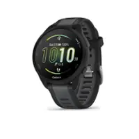 Garmin - Forerunner 165 GPS Smartwatch 43 mm Fiber-Reinforced Polymer - Black/Slate Gray - Front_Zoom