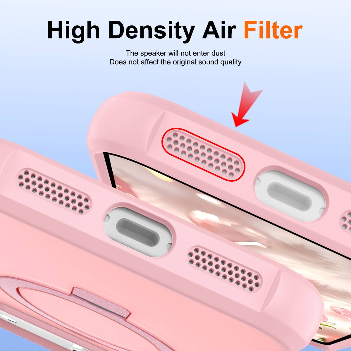High Density Air Filter

The speaker will not enter dust  
Does not affect the original sound quality