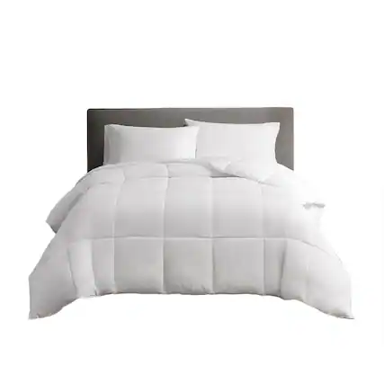 Front. Gracie Mills - Gracie Mills Sallie Year Round Warmth Cotton Down Alternative Featherless Comforter - White.