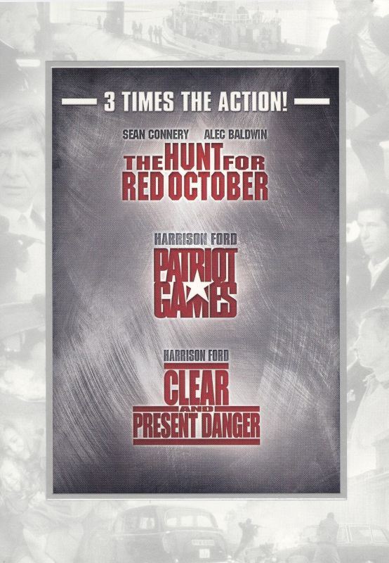  The Hunt for Red October/Patriot Games/Clear and Present Danger [3 Discs] [DVD]