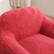 Alt View 1. GOODSILO - Giant Memory Foam Filled Bean Bag Sofa with Armrests for Adults, Spacious Faux Fur Lounger for Living Room and Bedroom - Rose Red.