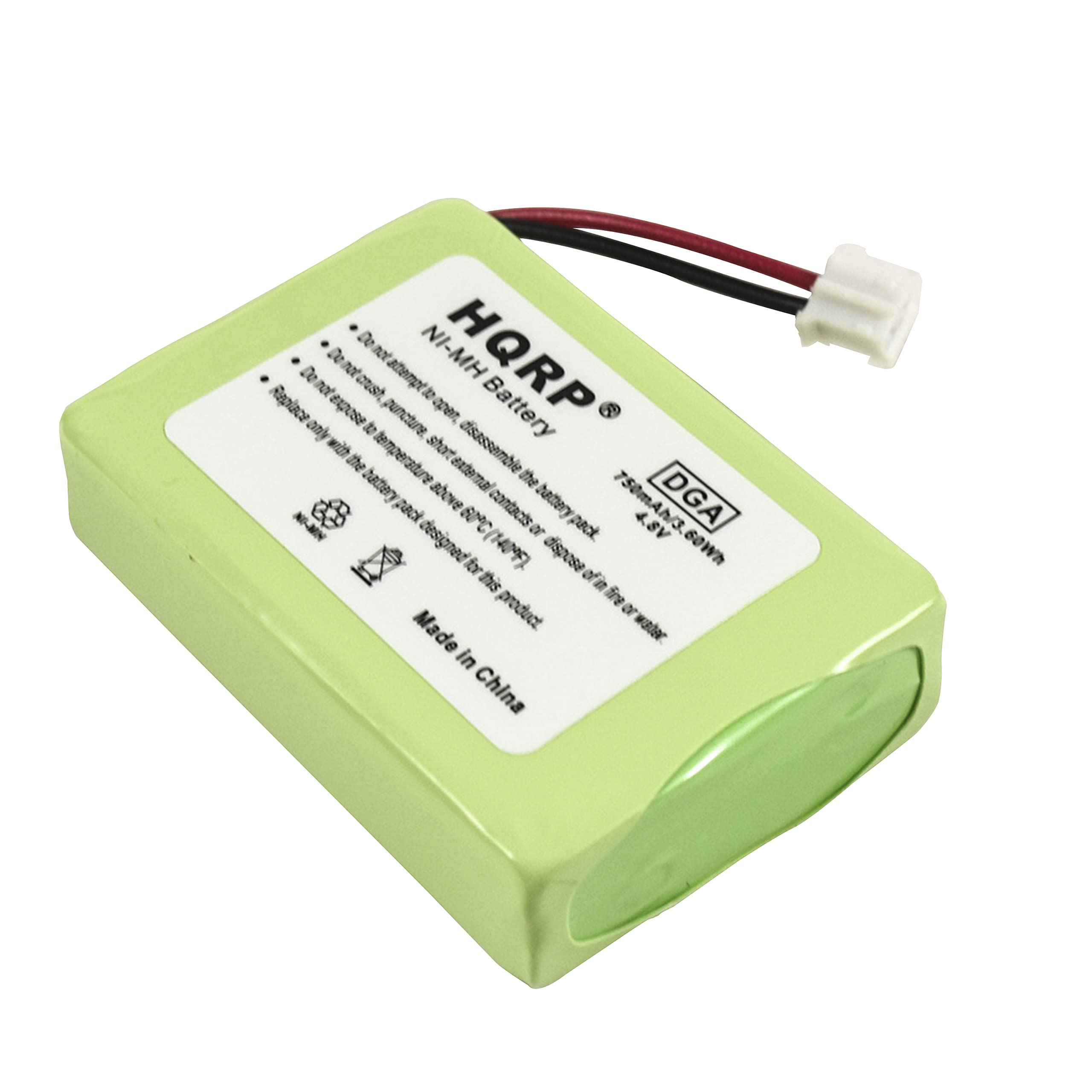 HQRP®  
Ni-MH Battery  
7.5V 4.8V  
750mAh  
Made in China