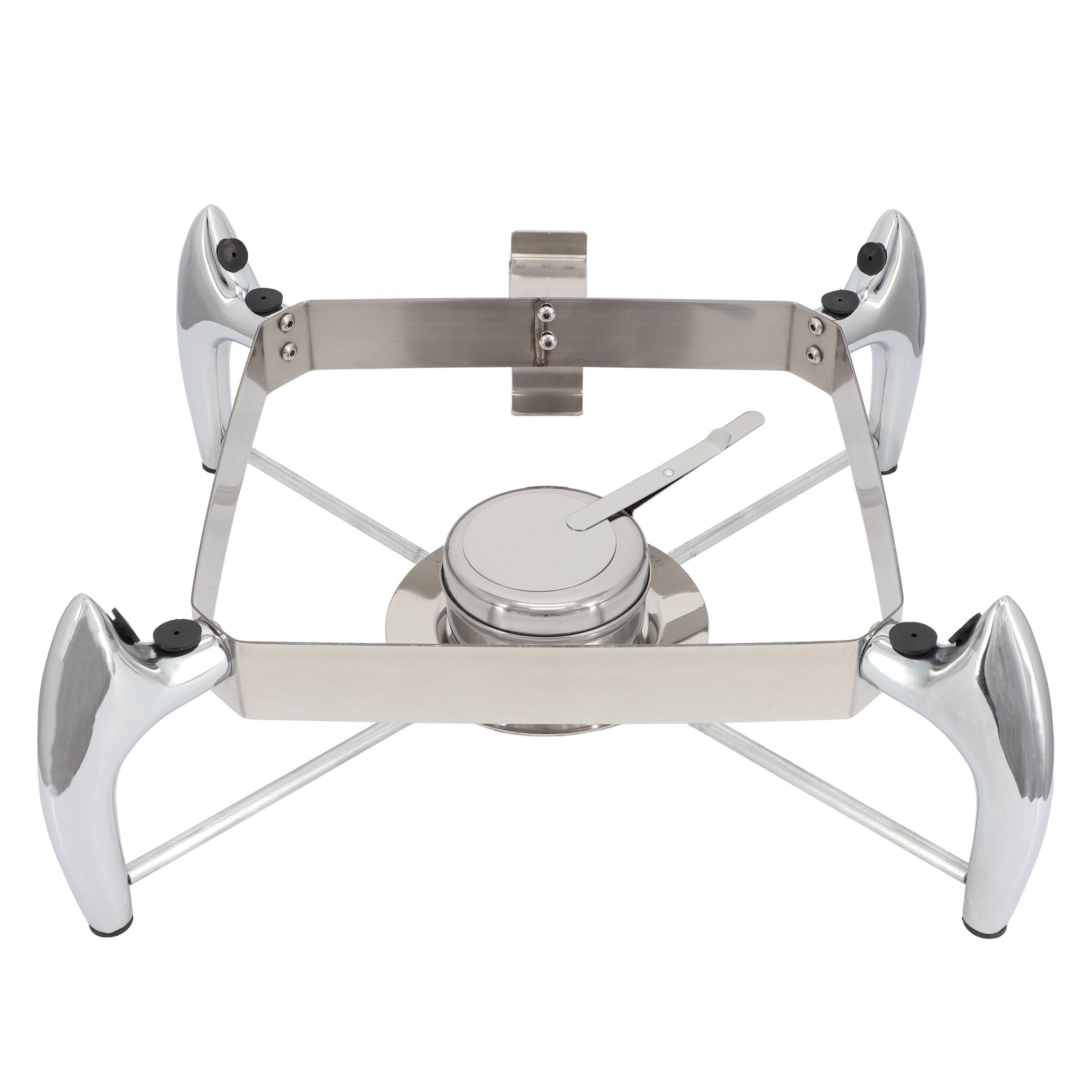 Alt View 4. MegaChef - MegaChef 6.3 Quart Stainless Steel Rectangle Professional Chafing Dish/Food Warmer/Buffet Server Serving Dish - Silver.