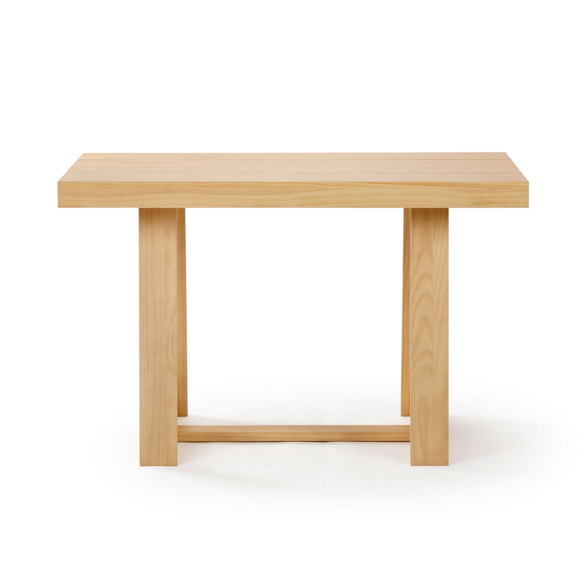 Alt View 3. Plank+Beam - Classic Solid Wood Dining Table - 1220mm/48in, Blonde Wirebrush - Blonde Wirebrush.