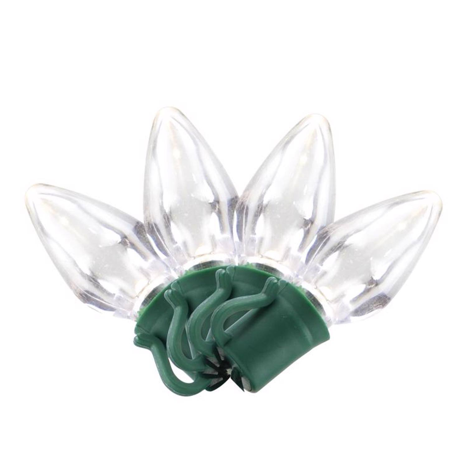 Front. Celebrations - Celebrations Incandescent C7 Clear 4 ct Replacement Christmas Light Bulbs 0.08 ft..