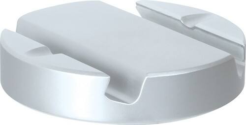 Front Standard. iSound - Dual View Stand for Apple® iPad™ - Silver.