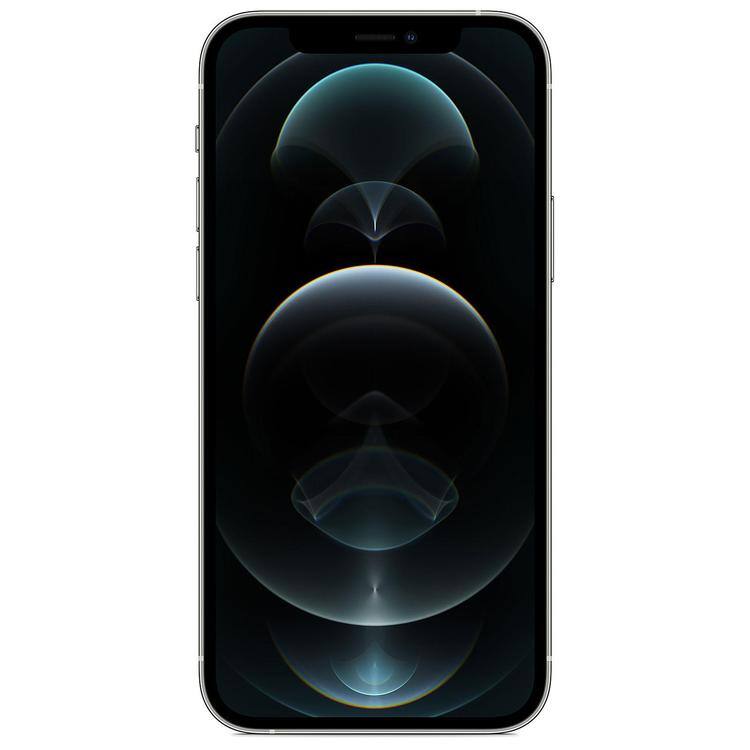 Apple - Refurbished Excellent - iPhone 12 Pro A2341 (Fully Unlocked) 128GB w/ Pre-Installed Tempered Glass - Silver