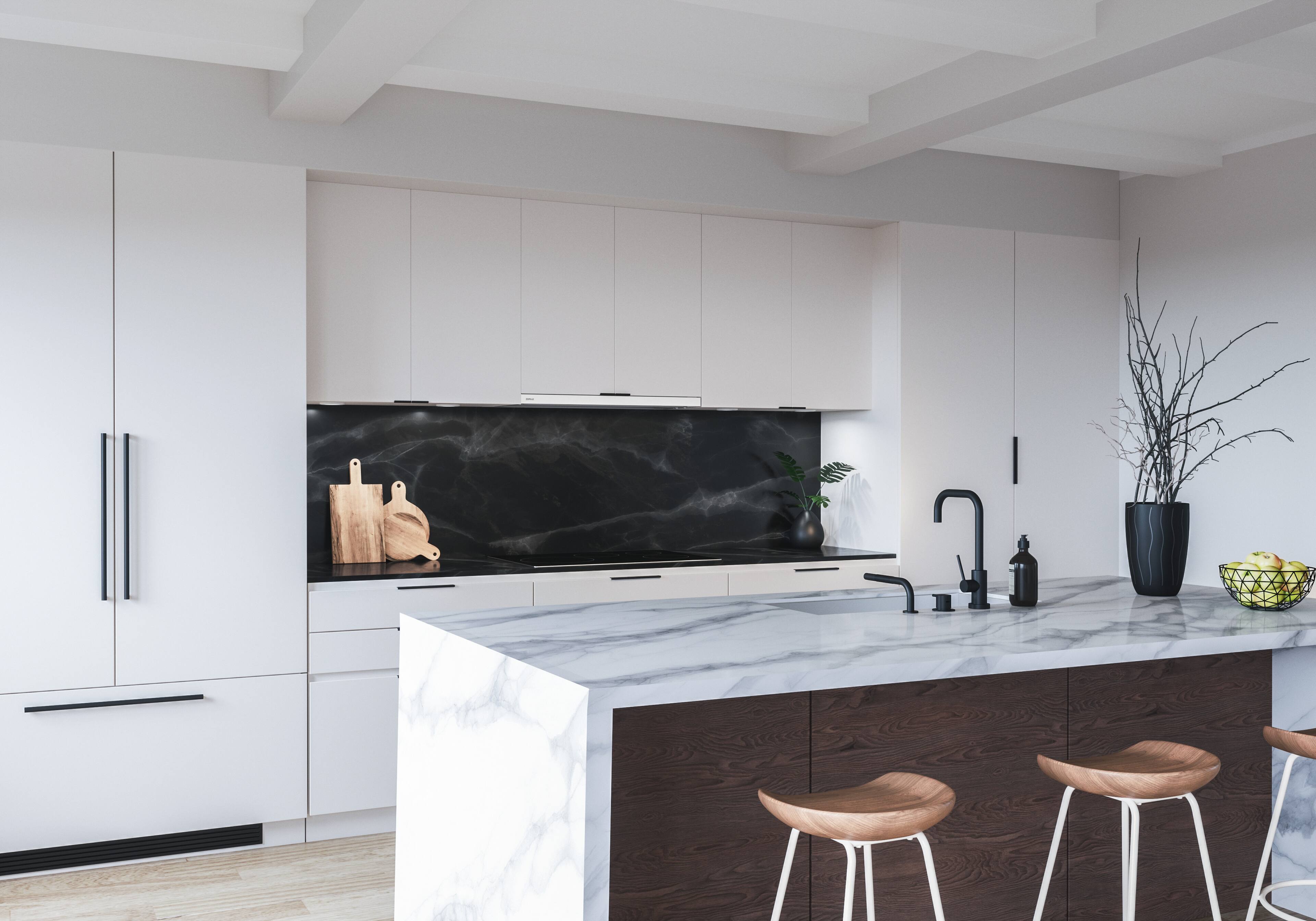 Alt View 13. Zephyr - Pisa 30 in. 290 CFM Under Cabinet Range Hood - White.