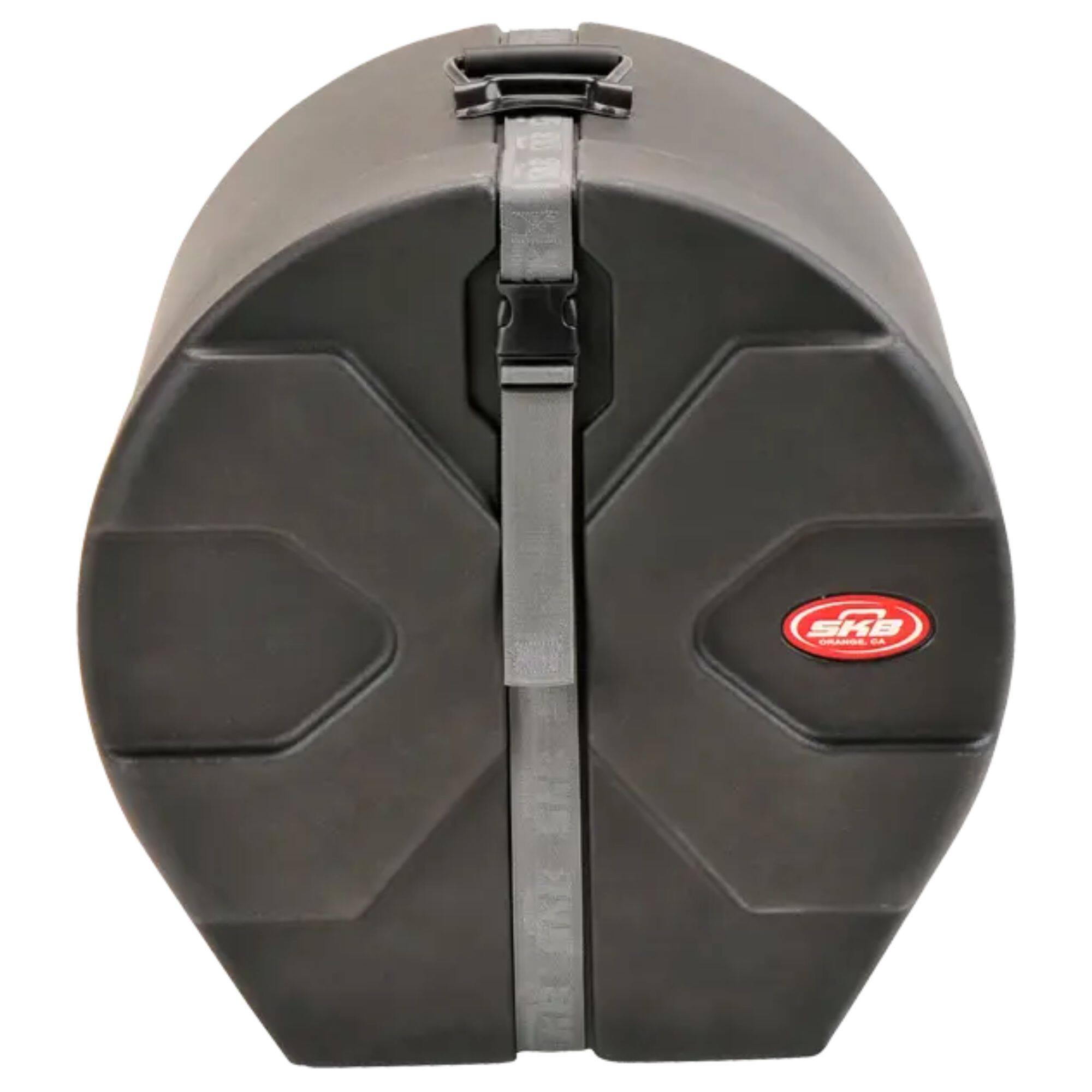 Front. SKB - SKB 12" x 14" Tom Case with Padded Interior and D-Shaped Drum Design, Black - Black.