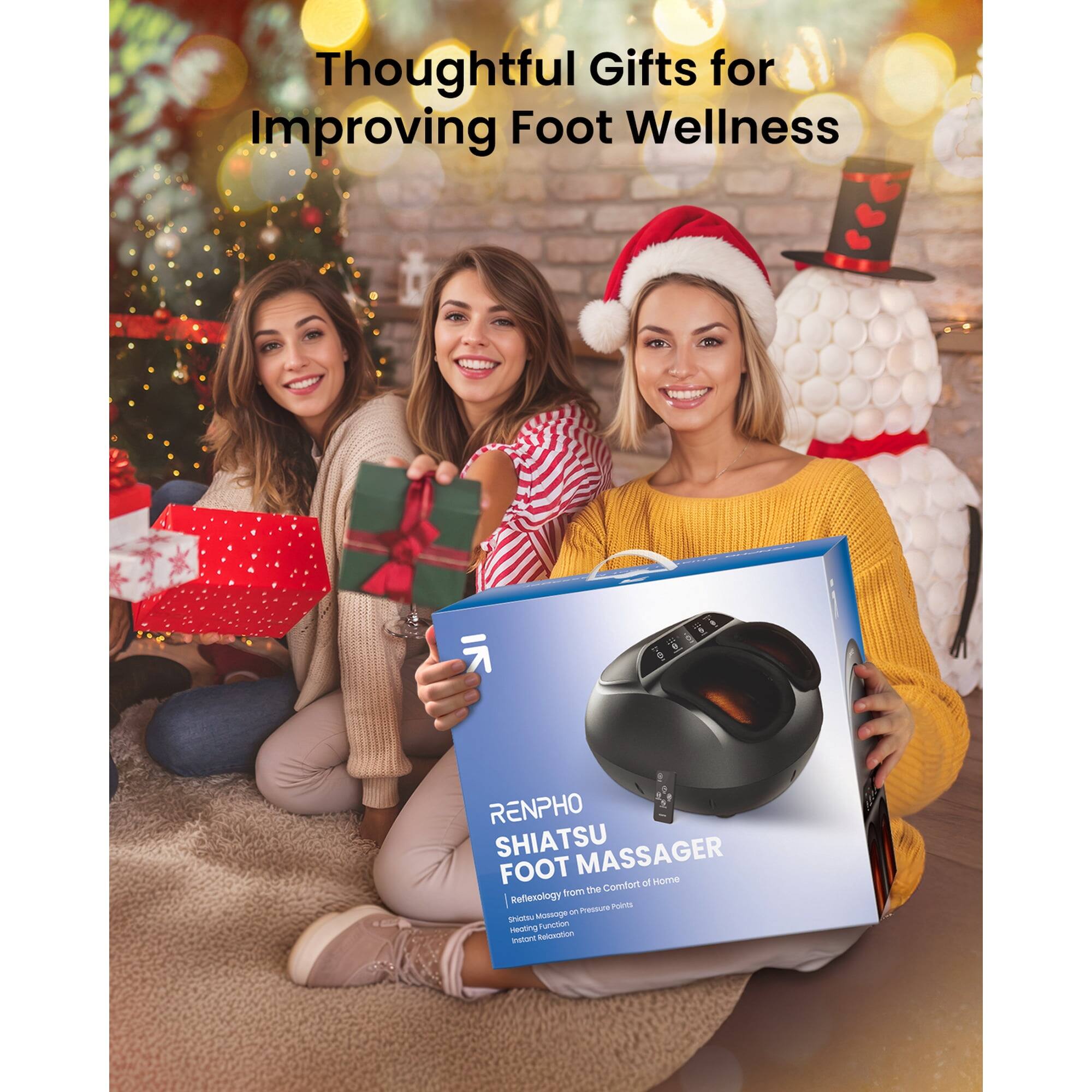 Thoughtful Gifts for Improving Foot Wellness

- i a a RENPHO SHIATSU MASSAGER FOOT comtort of Hom from the | Reflexology PAEs an Presaure SIOt senange meoting Function - Relaxion