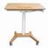 Front. Victor - Solid Wood Wide Rectangle Mobile Standing Desk - Wood Grain.