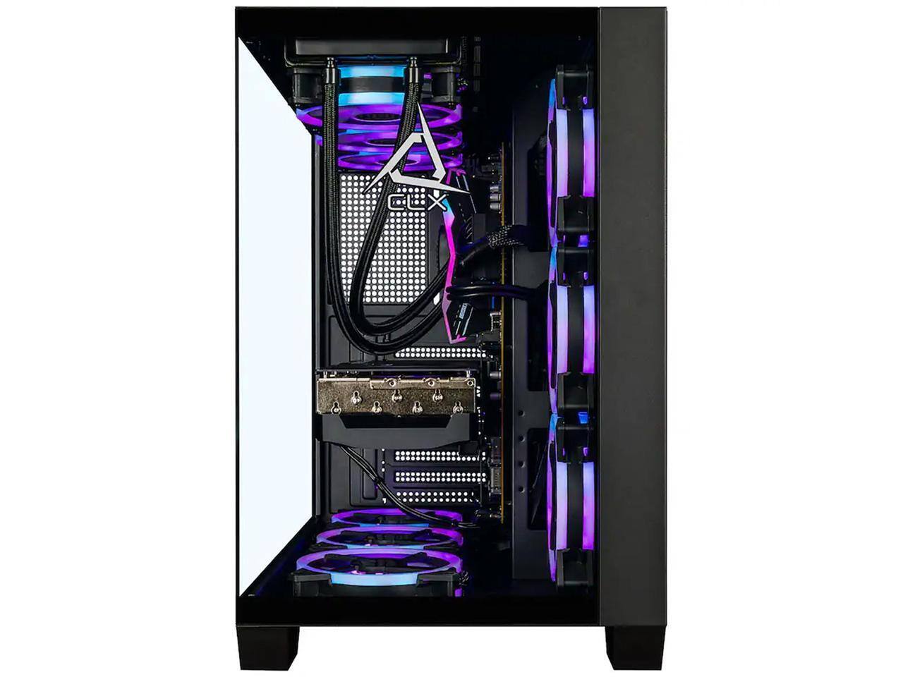 Alt View 8. CLX - CLX Gaming Desktop - Intel Ultra 9 285K, 32GB DDR5, RTX 5080 16GB, 2TB SSD, WiFi, Win 11 - Black.